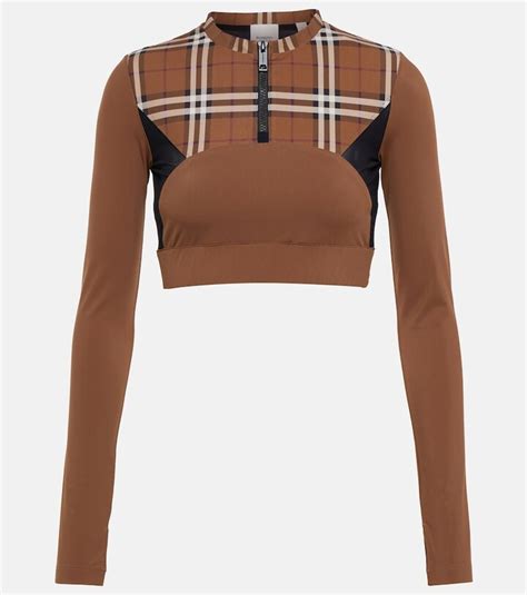 burberry crop tops|burberry vintage check crop.